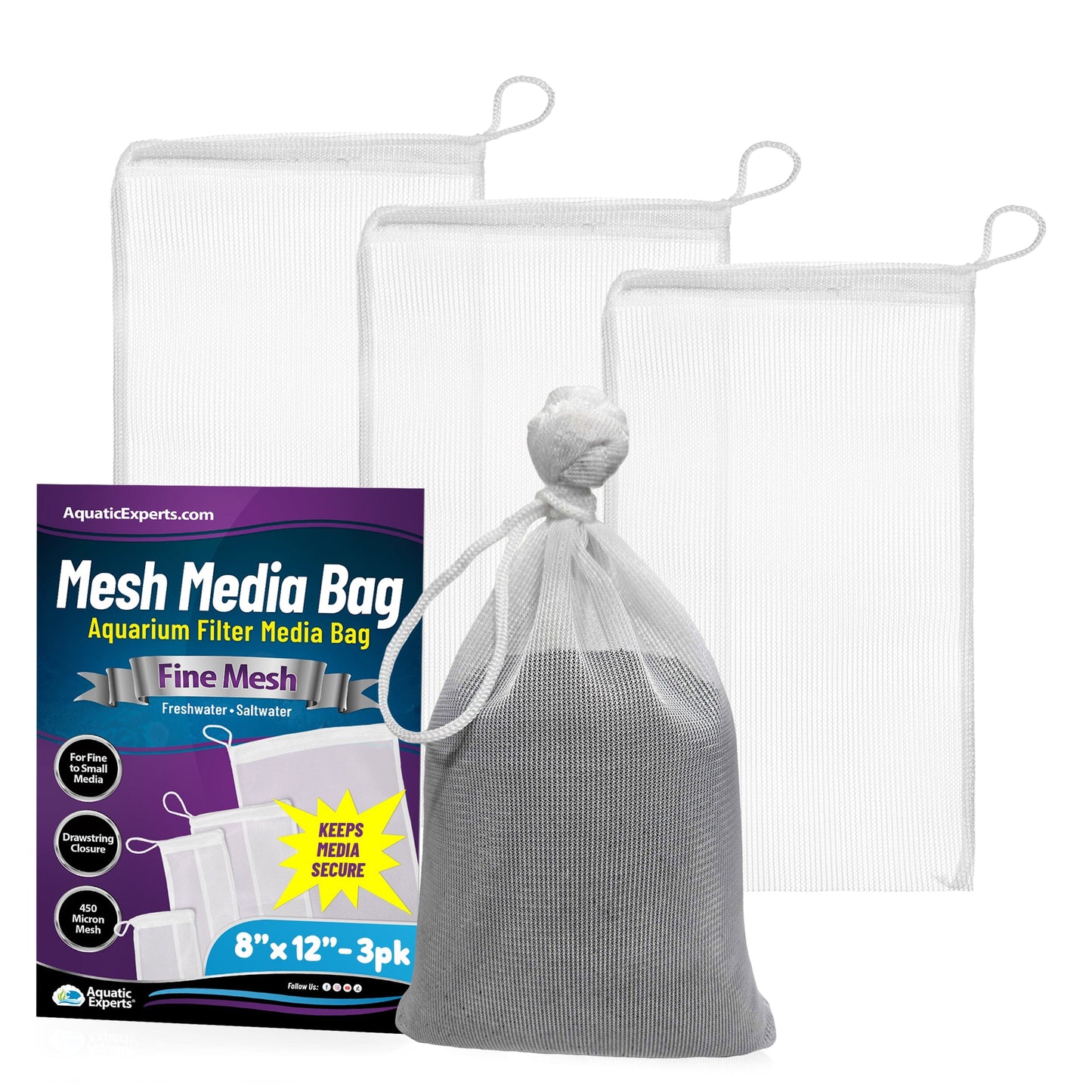 Aquarium Filter Bag – Fine Mesh with Drawstring | Aquatic Experts