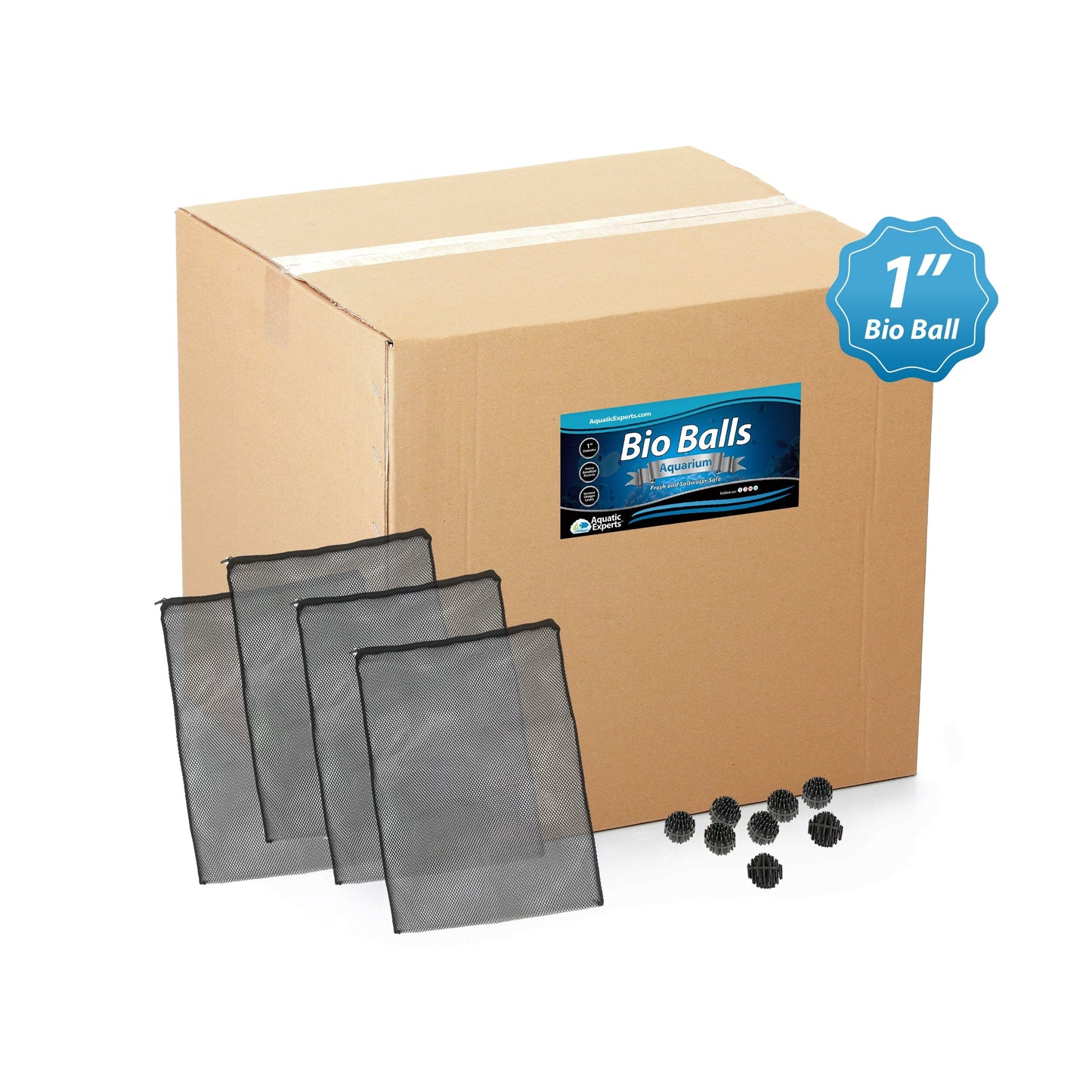 1-Inch Bio Balls Filter Media for Aquarium and Pond Filters | Aquatic Experts