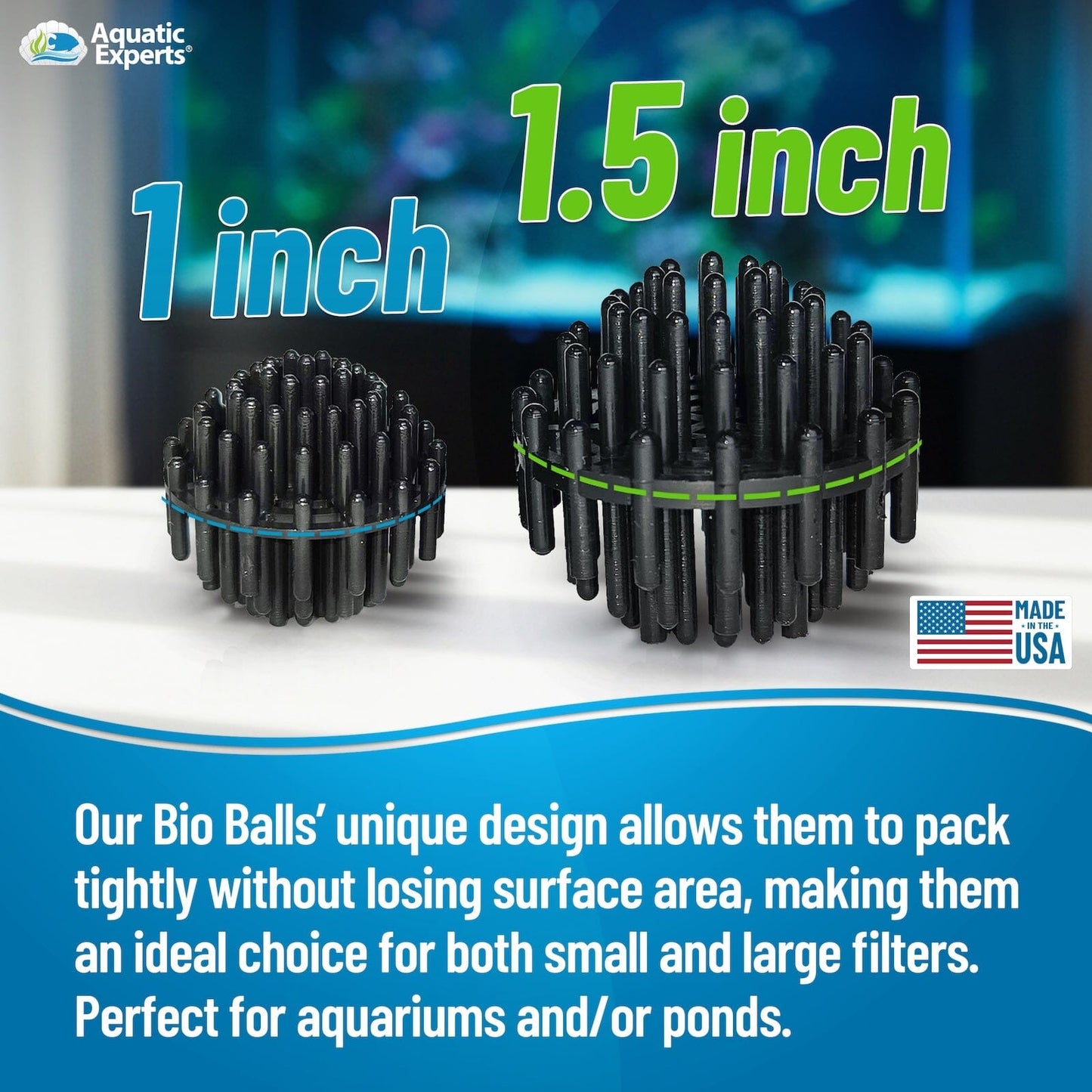 1-Inch Bio Balls Filter Media for Aquarium and Pond Filters | Aquatic Experts