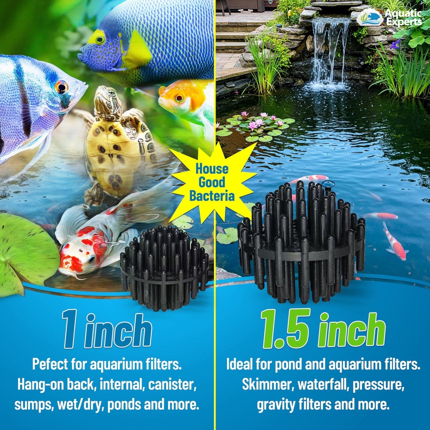 1-Inch Bio Balls Filter Media for Aquarium and Pond Filters | Aquatic Experts