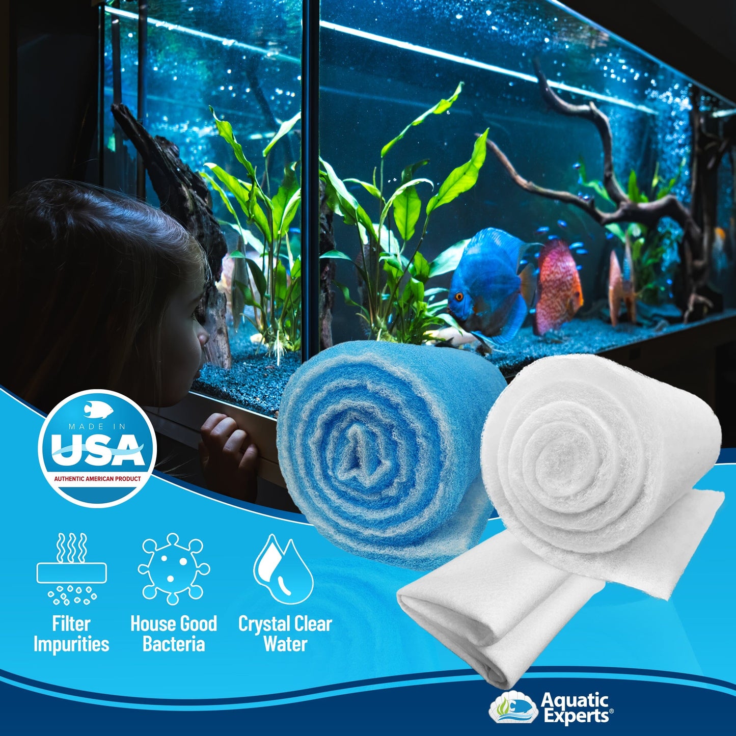 Aquarium Clarity Pro Bundle – Cloudy Water & Debris Removal with Filter Pads | Aquatic Experts