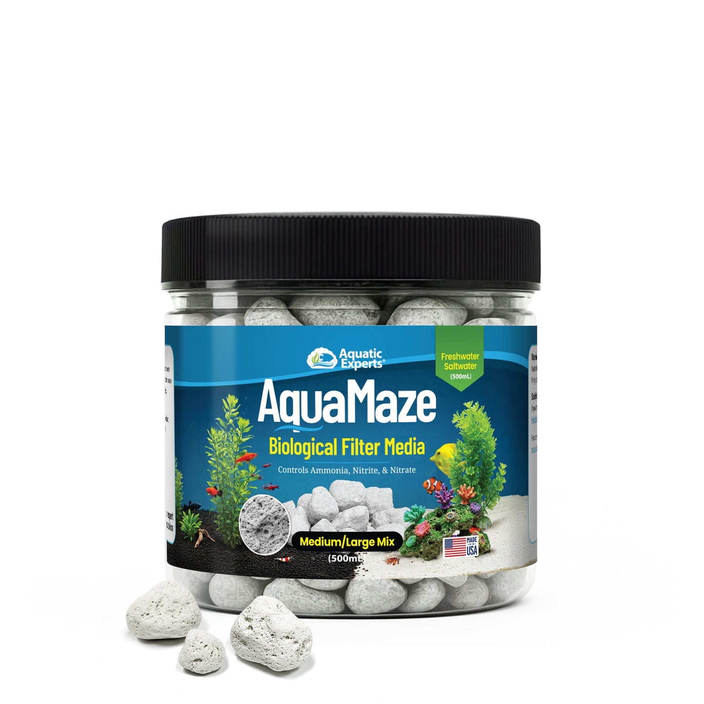 AquaMaze Aquarium Bio Media – Filter for Freshwater & Saltwater | Aquatic Experts