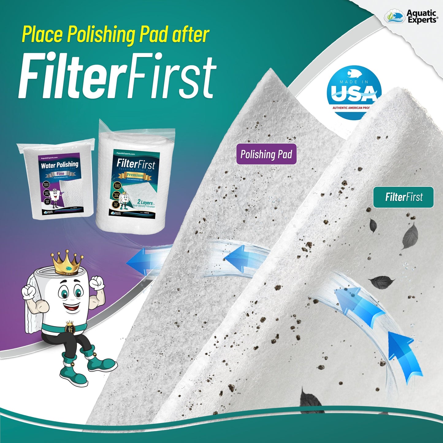 Aquarium Clarity Starter Bundle – Filter Pad + Polishing Pad | Aquatic Experts