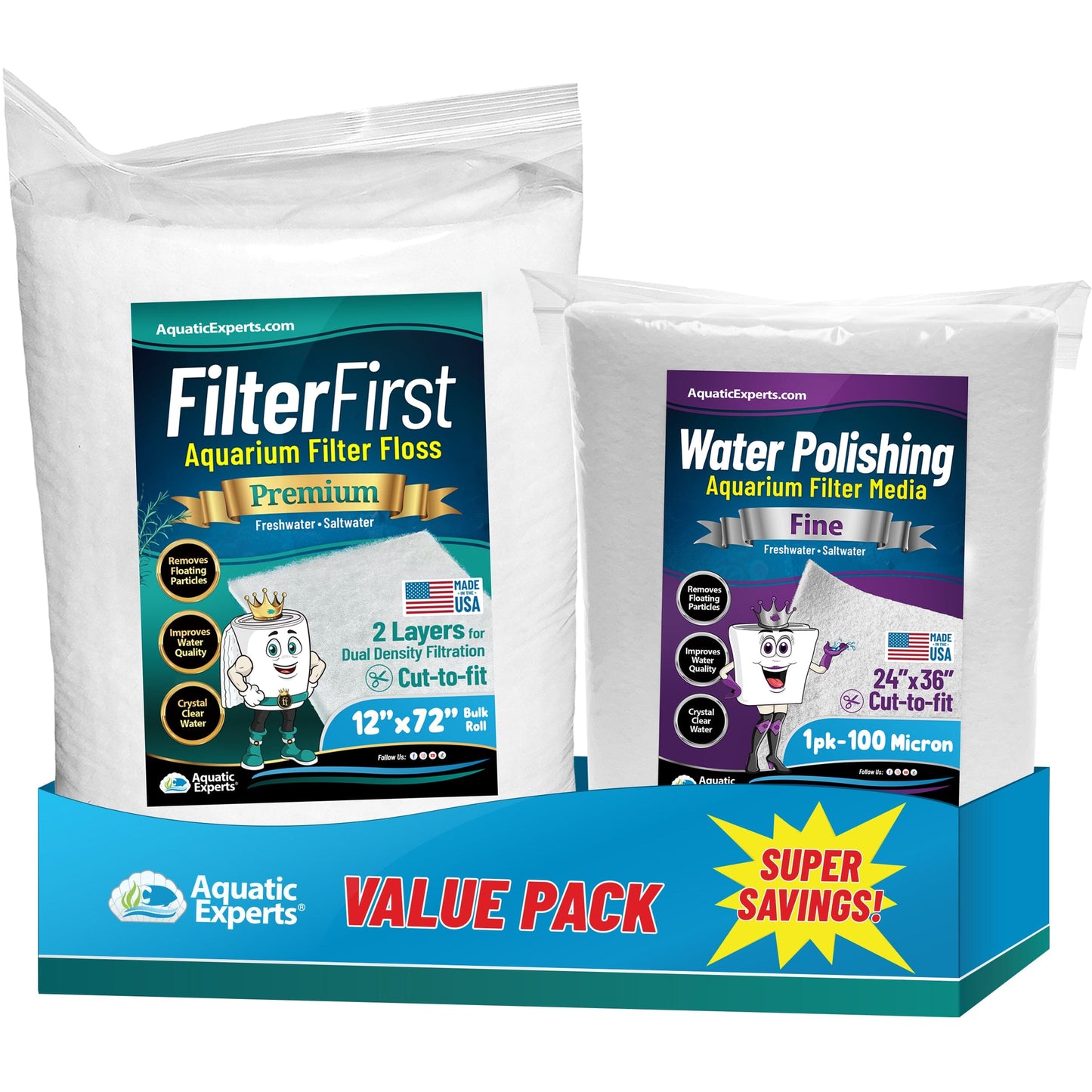 FilterFirst Aquarium Filter Floss Pad for Clear Water | Aquatic Experts