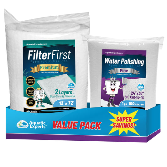 Aquarium Clarity Starter Bundle – Filter Pad + Polishing Pad | Aquatic Experts