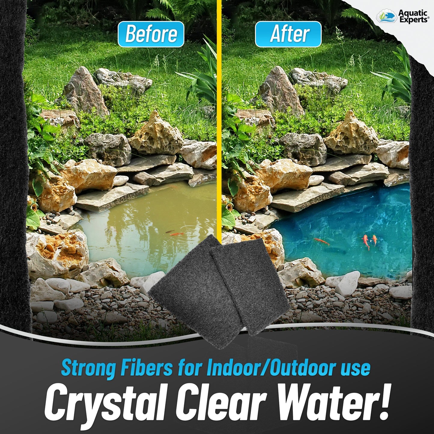 Activated Carbon Filter Pad – Premium 3/8"–1/2" Thick Media | Aquatic Experts