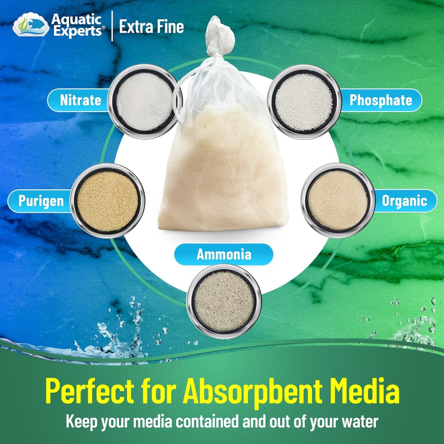 Aquarium Filter Bag – Extra Fine Mesh with Drawstring | Aquatic Experts