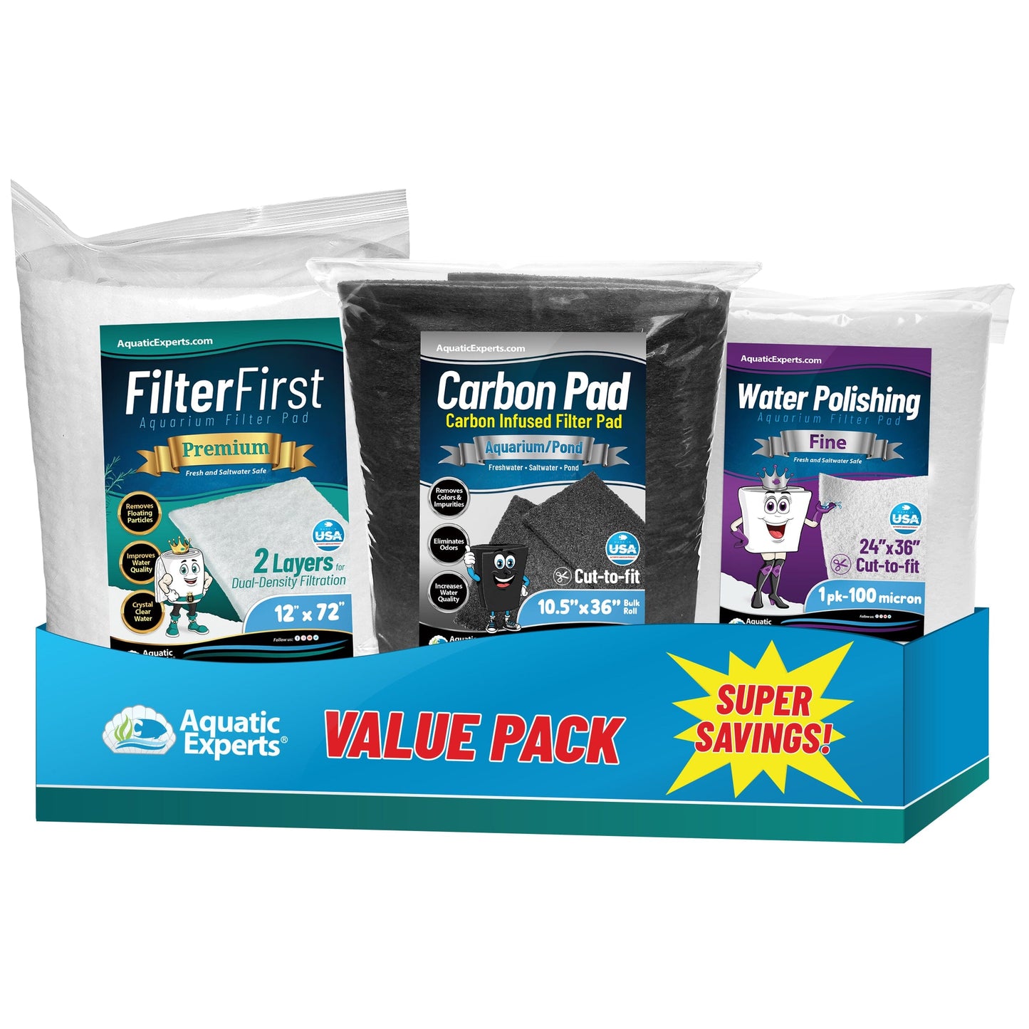 FilterFirst Aquarium Filter Floss Pad for Clear Water | Aquatic Experts