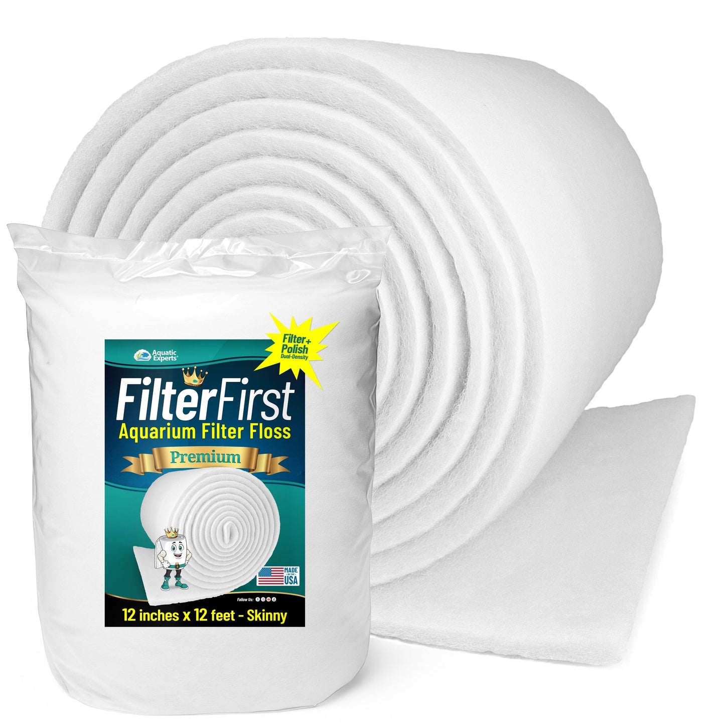 FilterFirst Aquarium Filter Floss Pad for Clear Water | Aquatic Experts