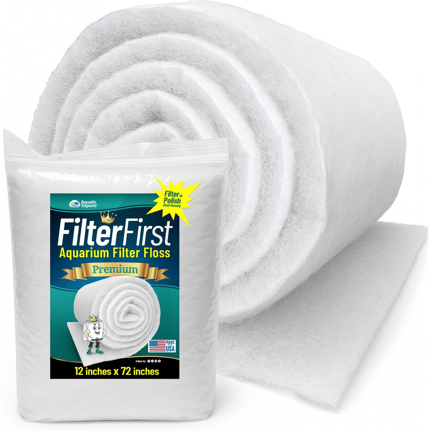 FilterFirst Aquarium Filter Floss Pad for Clear Water | Aquatic Experts
