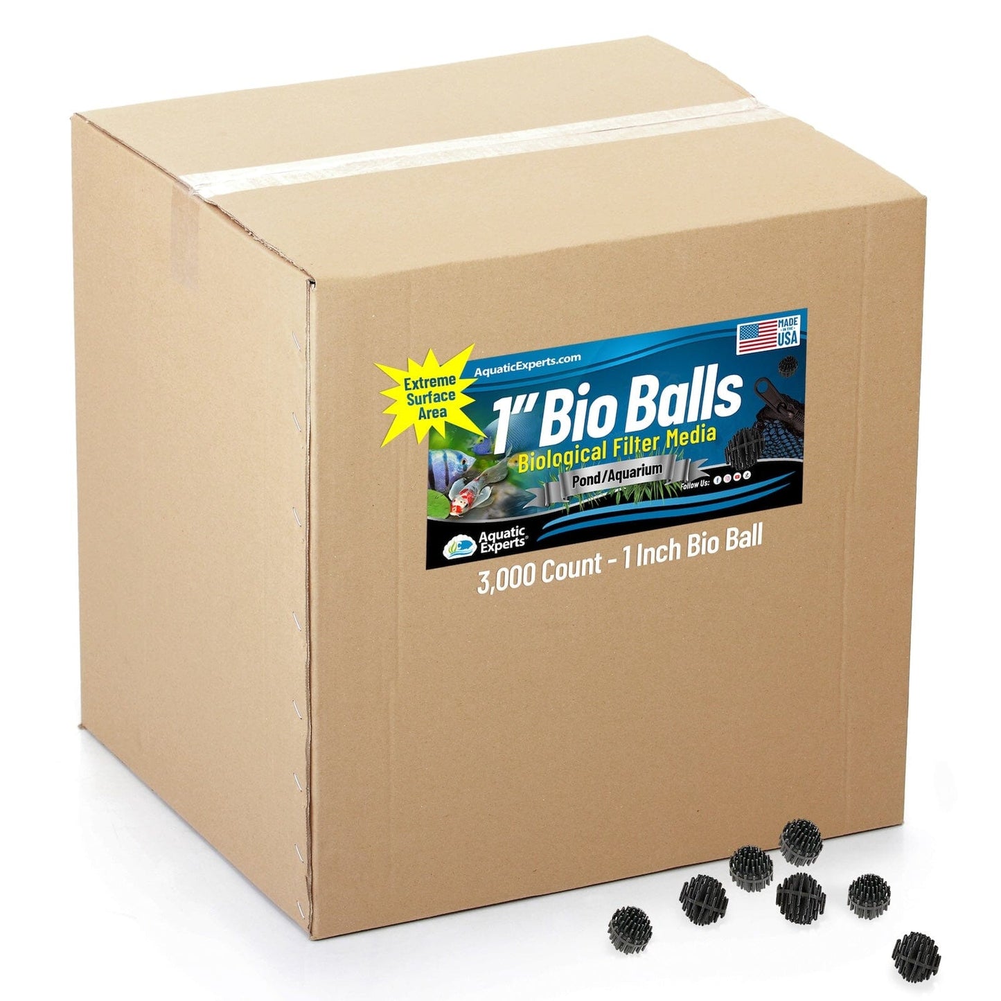 1-Inch Bio Balls Filter Media for Aquarium and Pond Filters | Aquatic Experts