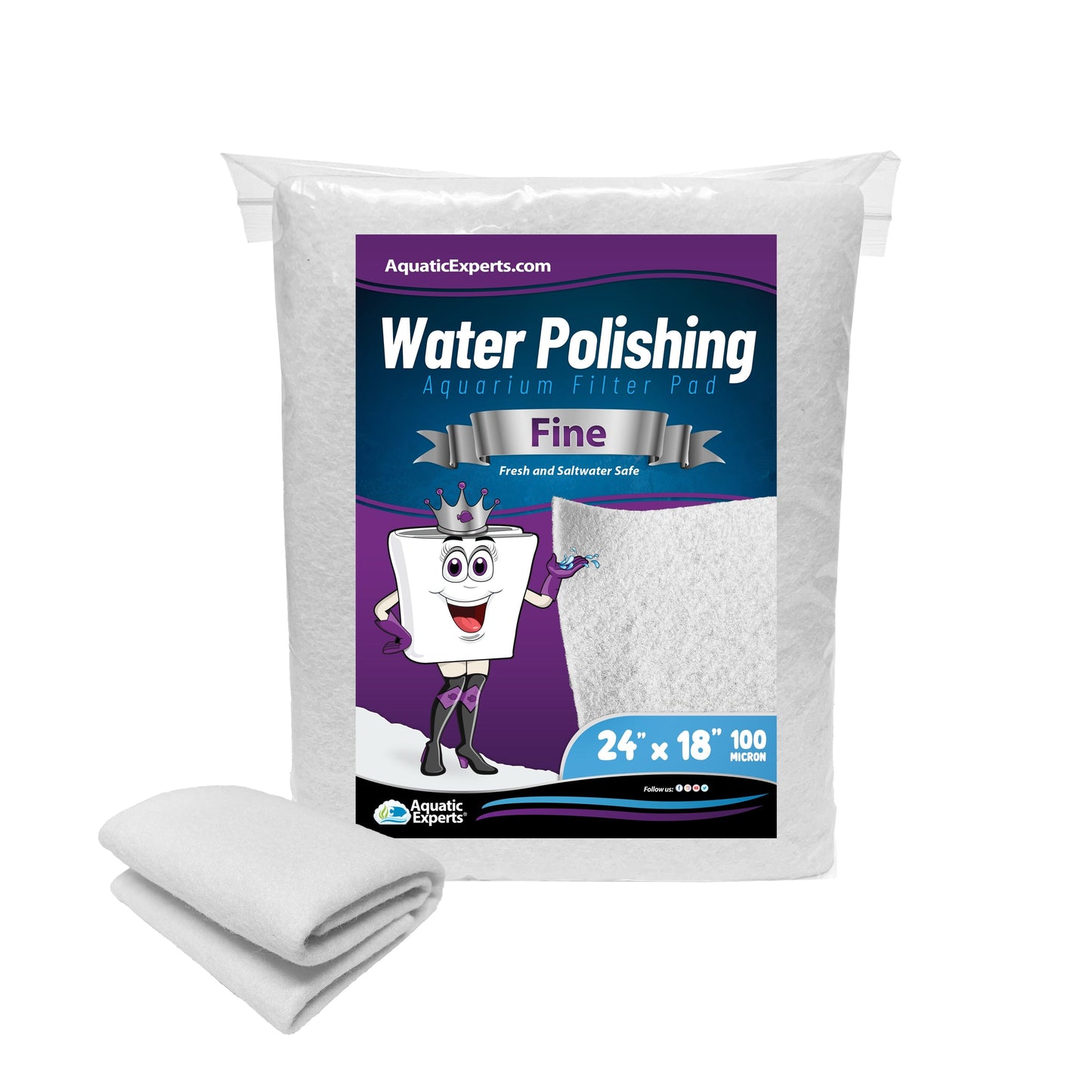 Aquarium Polishing Pad 24x36 Cut-to-Fit for Crystal Clear Water | Aquatic Experts