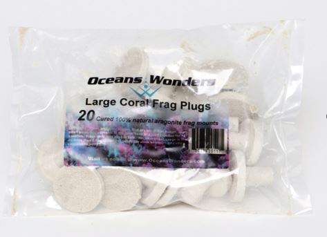 Oceans Wonders Large Coral Frag Plugs – 20 Pack