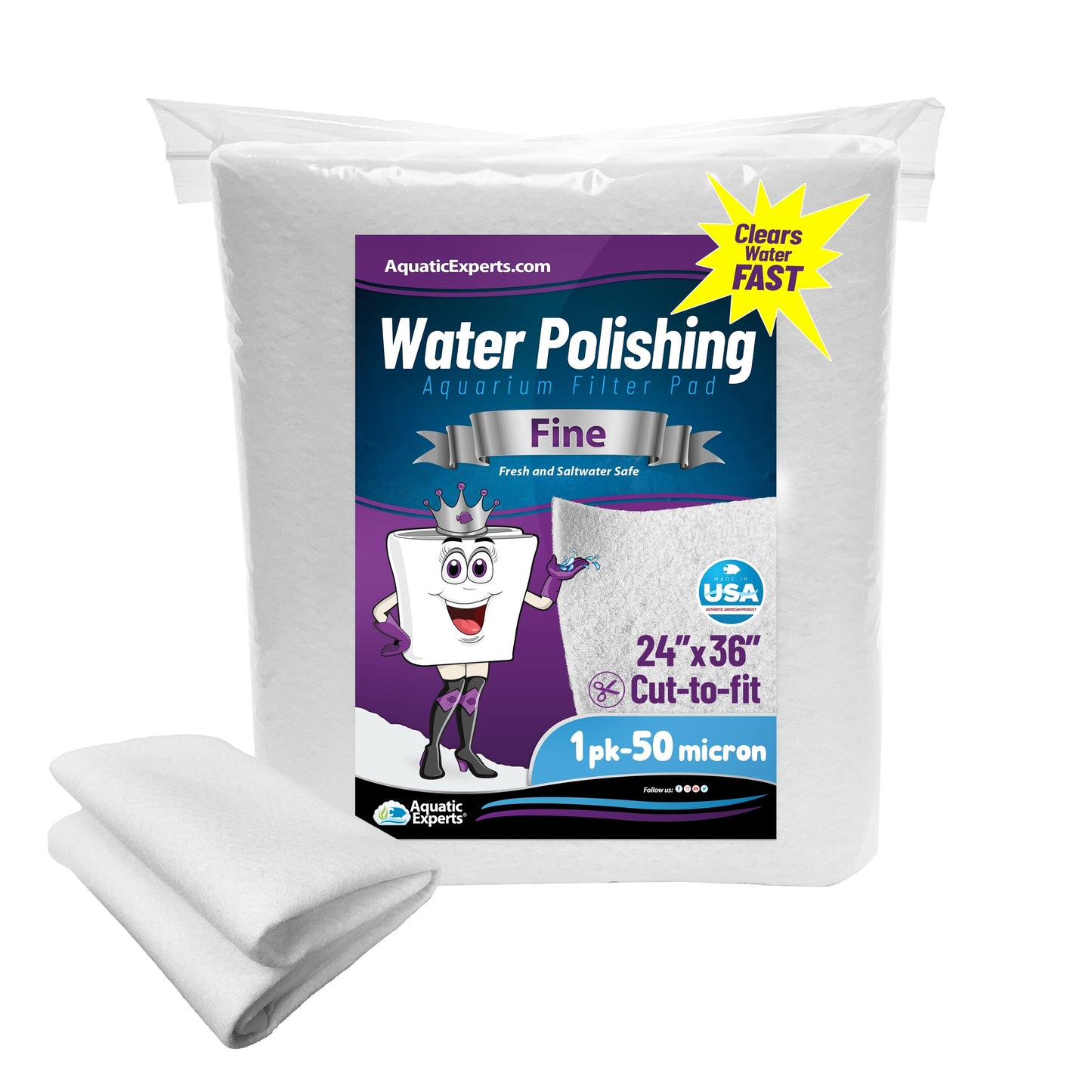 Aquarium Polishing Pad 24x36 Cut-to-Fit for Crystal Clear Water | Aquatic Experts