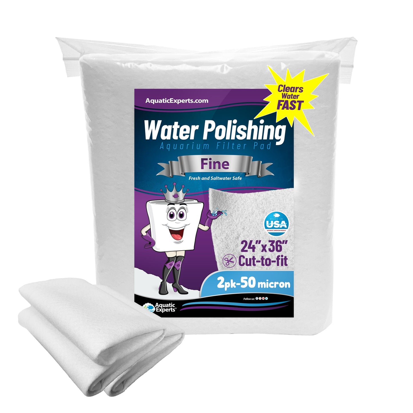 Aquarium Polishing Pad 24x36 Cut-to-Fit for Crystal Clear Water | Aquatic Experts