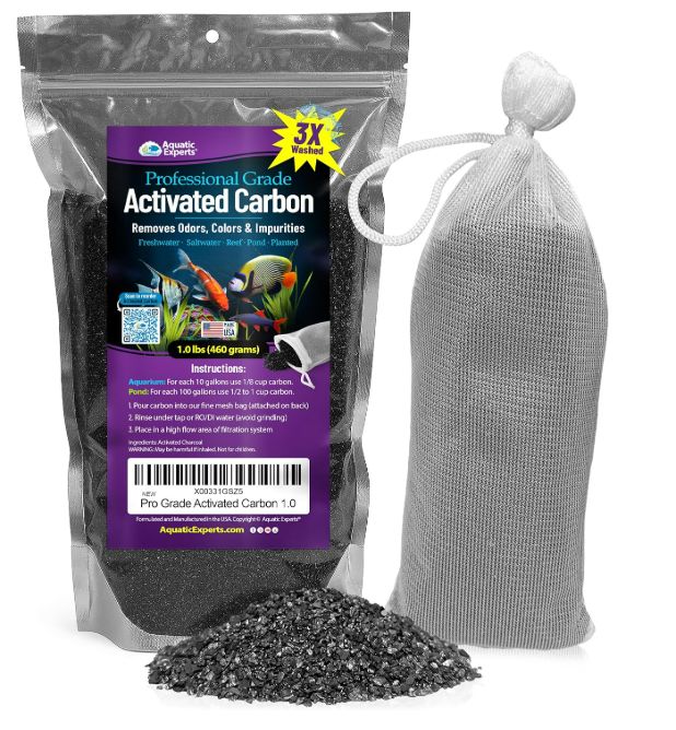 Activated Carbon - Aquarium Filter Charcoal Media for Odor Removal | Aquatic Experts