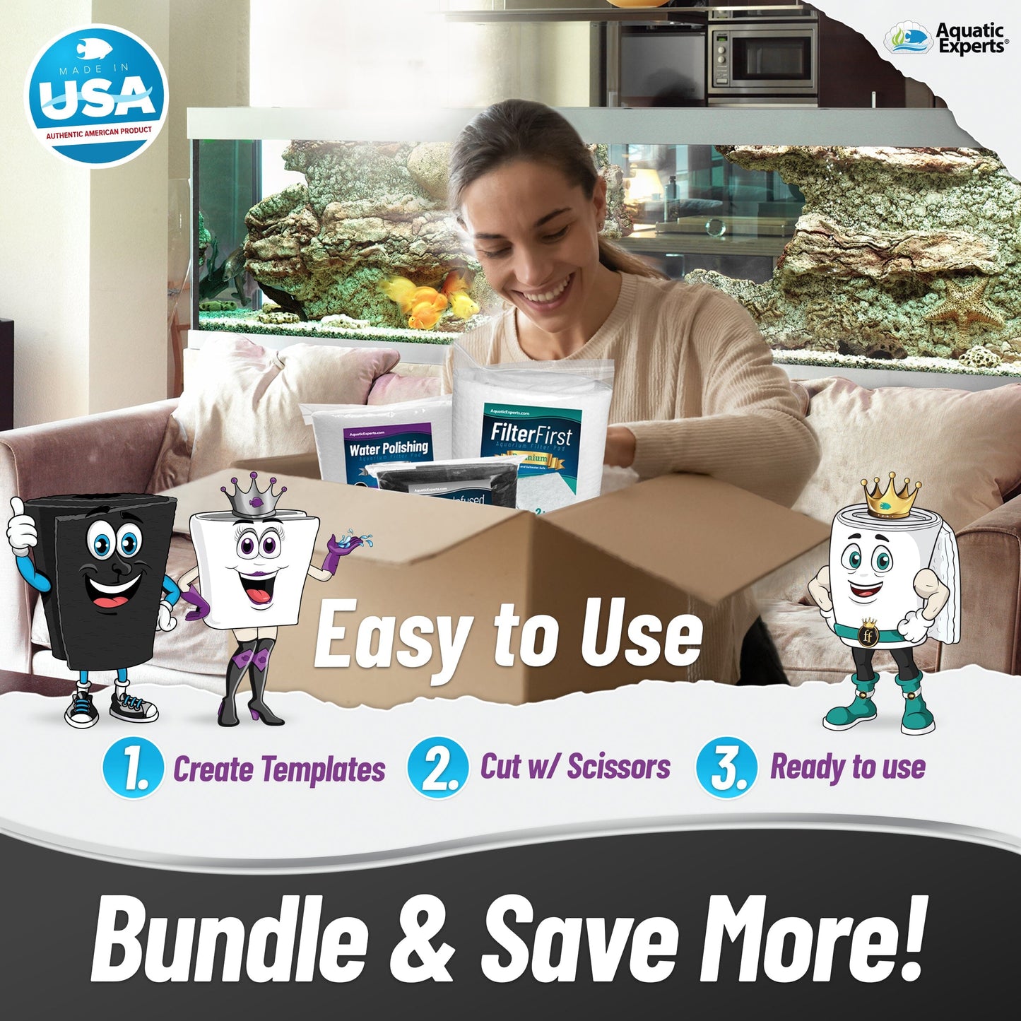 Aquarium Clarity Ultimate Bundle – Carbon & Filter Pads | Aquatic Experts